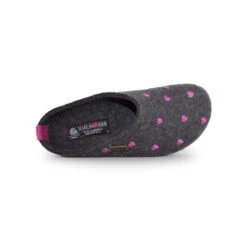 HAFLINGER Chaussons Mules Pour Femme Grizzly Cuoricini -Chaussures Pour Femmes grizzly cuoricino 16